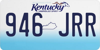 KY license plate 946JRR