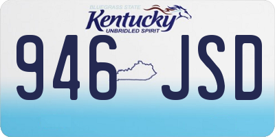 KY license plate 946JSD