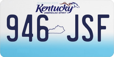 KY license plate 946JSF