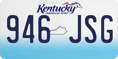 KY license plate 946JSG