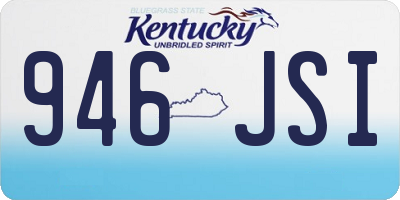 KY license plate 946JSI