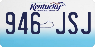 KY license plate 946JSJ