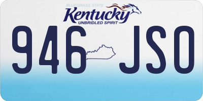 KY license plate 946JSO