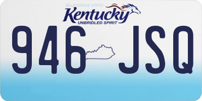 KY license plate 946JSQ