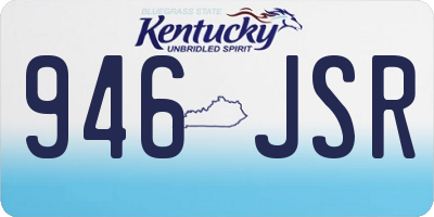 KY license plate 946JSR