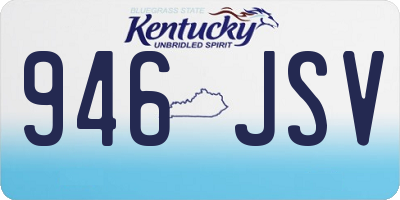 KY license plate 946JSV