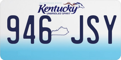 KY license plate 946JSY