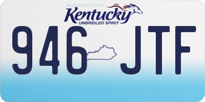 KY license plate 946JTF