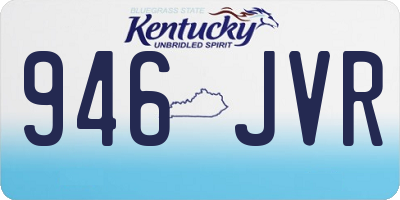 KY license plate 946JVR