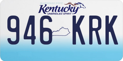 KY license plate 946KRK
