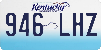 KY license plate 946LHZ