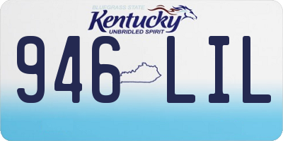 KY license plate 946LIL