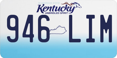 KY license plate 946LIM