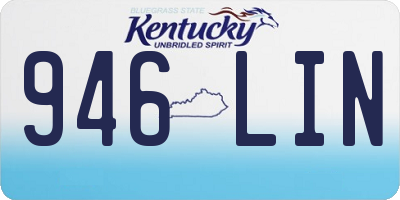 KY license plate 946LIN