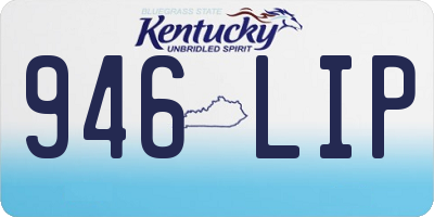 KY license plate 946LIP