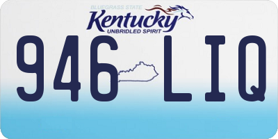 KY license plate 946LIQ