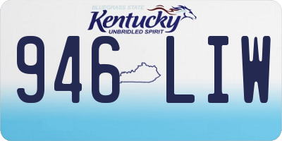 KY license plate 946LIW