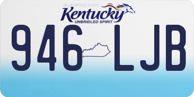 KY license plate 946LJB