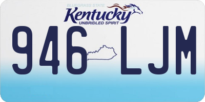 KY license plate 946LJM