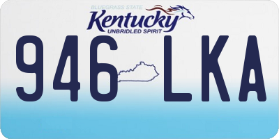 KY license plate 946LKA