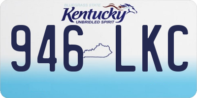 KY license plate 946LKC