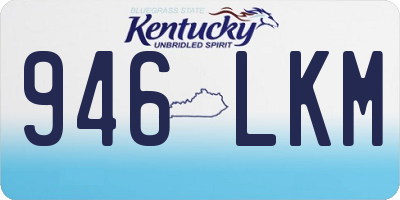 KY license plate 946LKM