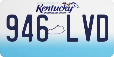 KY license plate 946LVD