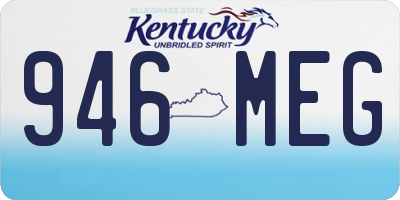 KY license plate 946MEG