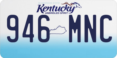 KY license plate 946MNC