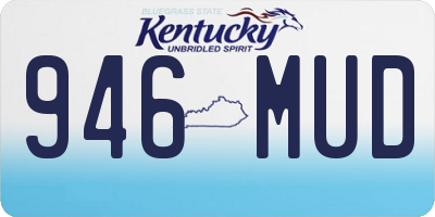 KY license plate 946MUD