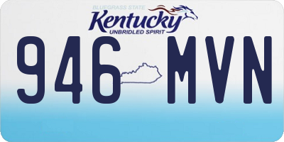 KY license plate 946MVN