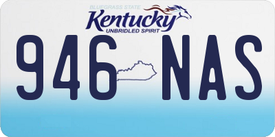 KY license plate 946NAS