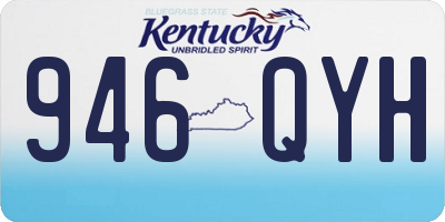 KY license plate 946QYH