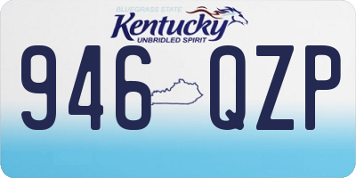 KY license plate 946QZP