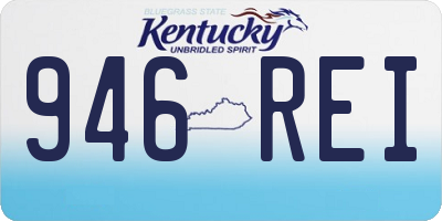 KY license plate 946REI