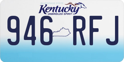 KY license plate 946RFJ