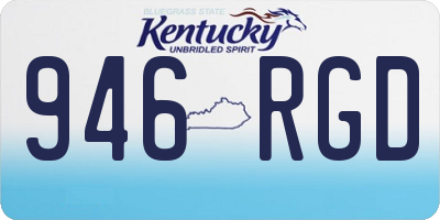 KY license plate 946RGD