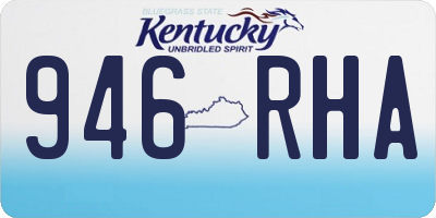 KY license plate 946RHA