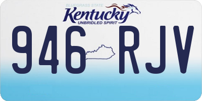 KY license plate 946RJV