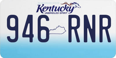 KY license plate 946RNR