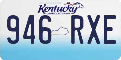 KY license plate 946RXE