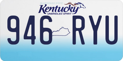 KY license plate 946RYU