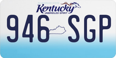 KY license plate 946SGP