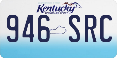 KY license plate 946SRC