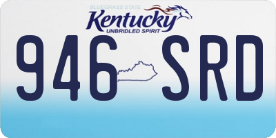 KY license plate 946SRD