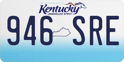 KY license plate 946SRE