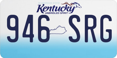 KY license plate 946SRG