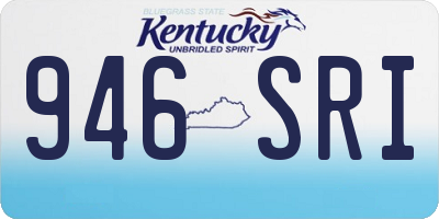 KY license plate 946SRI