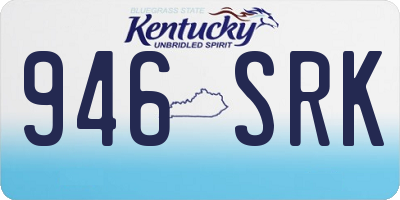 KY license plate 946SRK