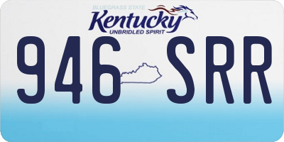 KY license plate 946SRR